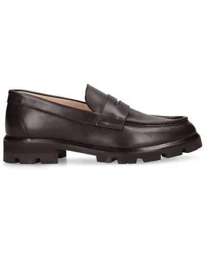 LEGRES 35Mm Leather Loafers - Brown