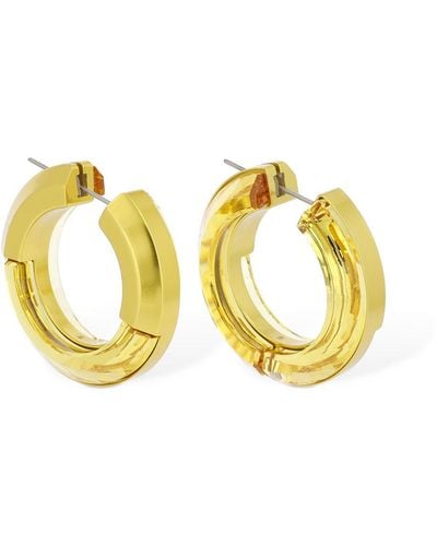 Swarovski Lucent Hoop Earrings - Metallic