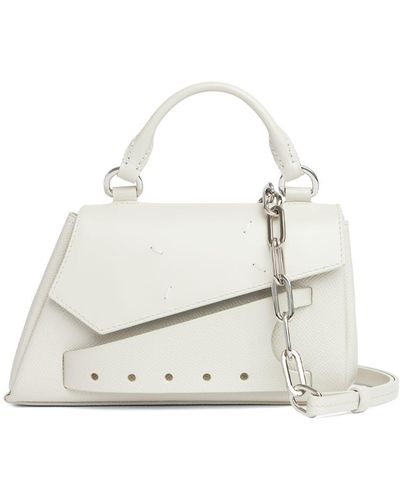 Maison Margiela Bolso de mano micro asymmetric snatched - Blanco