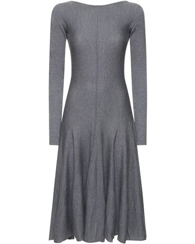 Khaite The Dany Pleated Dress - Gray