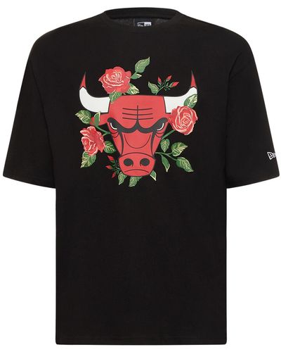 KTZ Chicago Bulls Nba Floral Graphic Tシャツ - ブラック