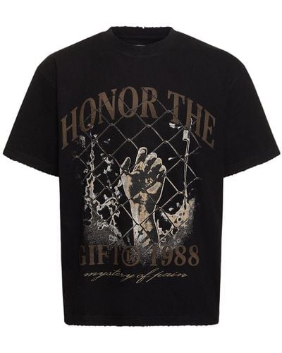 Honor The Gift T-shirt mystery of pain - Nero