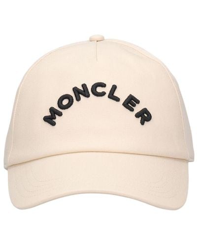 Moncler Embroidered logo cotton baseball cap - Neutre