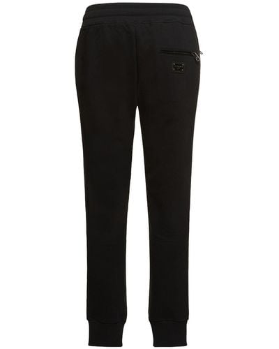 Dolce & Gabbana Pantalon de jogging en jersey essential - Noir