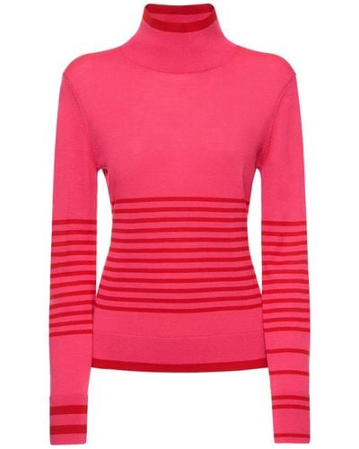 Erin Snow Jackie Wool Knit Sweater - Pink