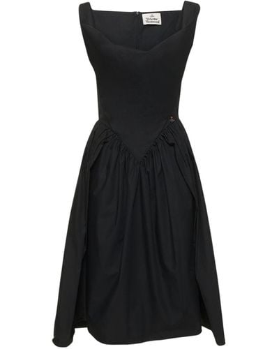 Vivienne Westwood Sunday Cotton Poplin Dress - Black
