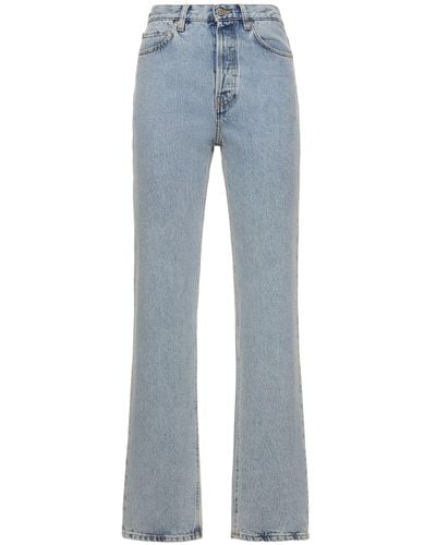 Totême Classic Organic Denim Straight Jeans - Blue