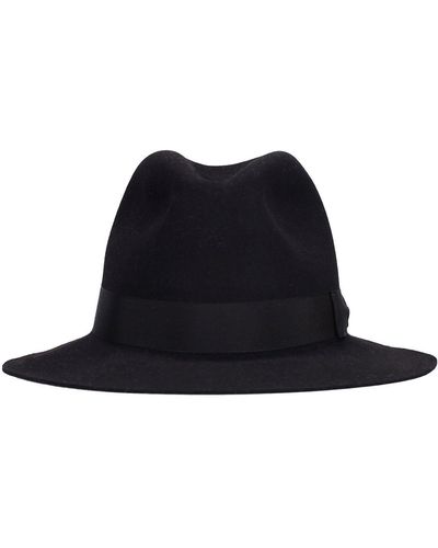 Borsalino Sombrero de fieltro 6cm - Negro
