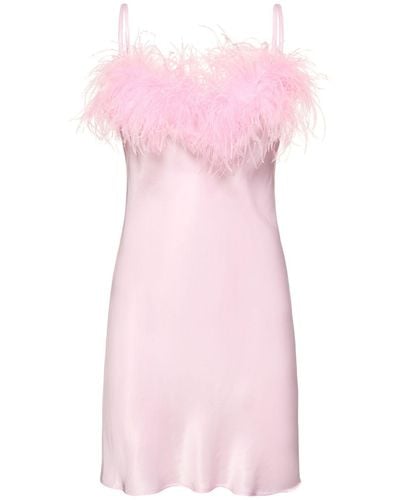 Sleeper Minikleid Aus Satin "boheme" - Pink