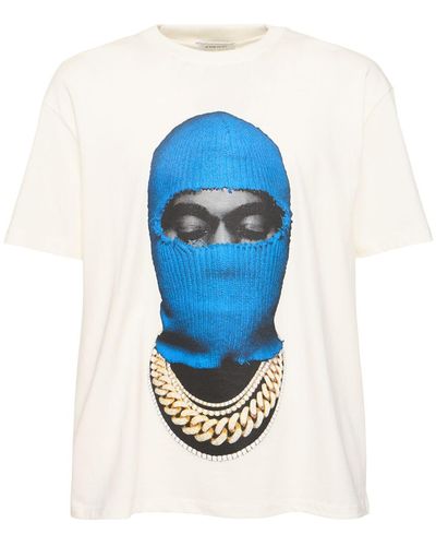 ih nom uh nit T-shirt "mask20 Blue" - Blau