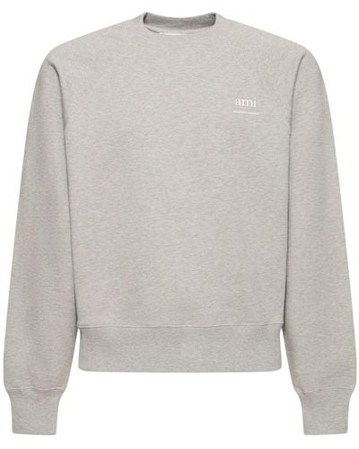 Ami Paris Sudadera con logo - Gris