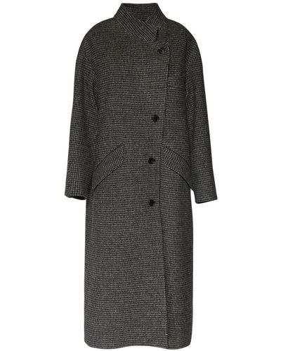 Isabel Marant Sabine Wool Long Coat - Black