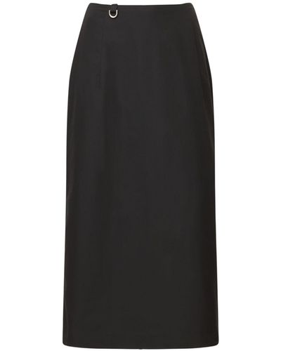 Saks Potts Carolyn Faille Midi Skirt - Black
