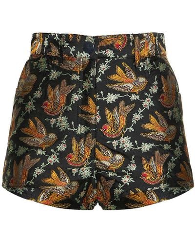 Etro Shorts cortos decorados - Multicolor