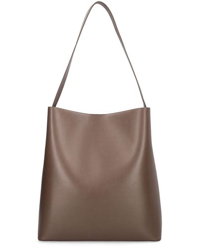 Aesther Ekme Sac Smooth Leather Shoulder Bag In Fallen Rock