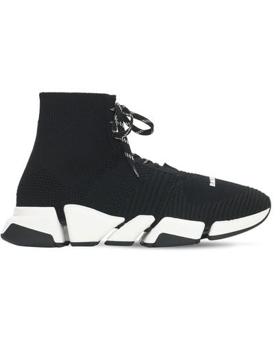 Balenciaga Sock-Sneakers mit Schnürung - Schwarz