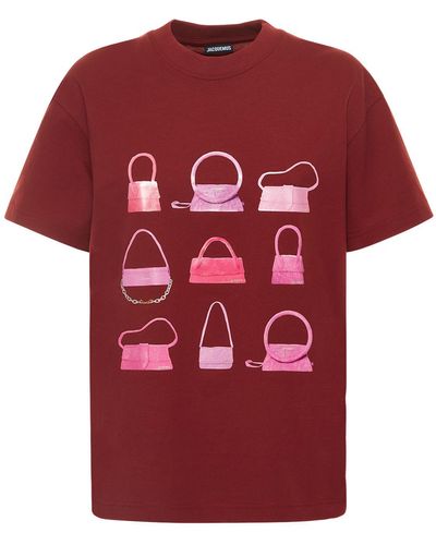 Jacquemus Lvr Exclusive Le T/shirt Sacs Tシャツ - レッド