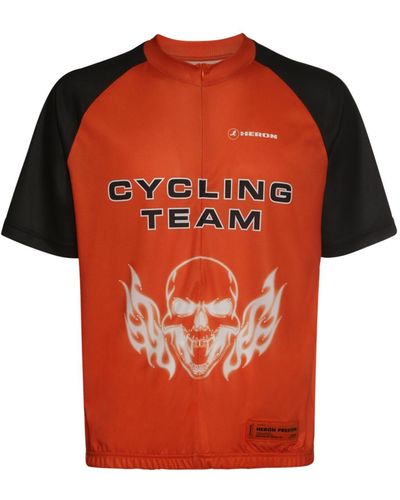 Heron Preston Cycling ジップtシャツ - オレンジ