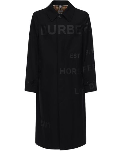 Burberry コットンキャンバスコート - ブラック