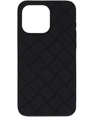 Bottega Veneta Tech Rubber Iphone 15 Pro Max Case - Black