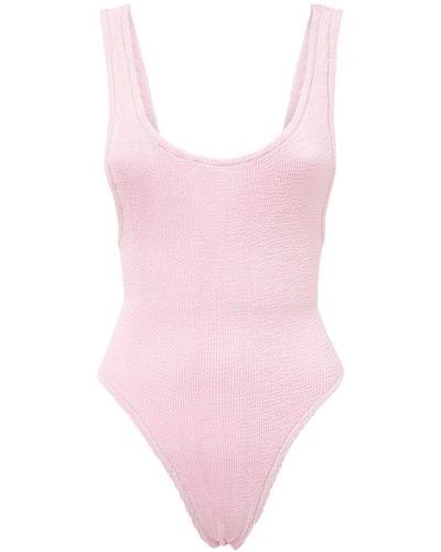 Reina Olga Ruby Scrunch One Piece Swimsuit - Pink