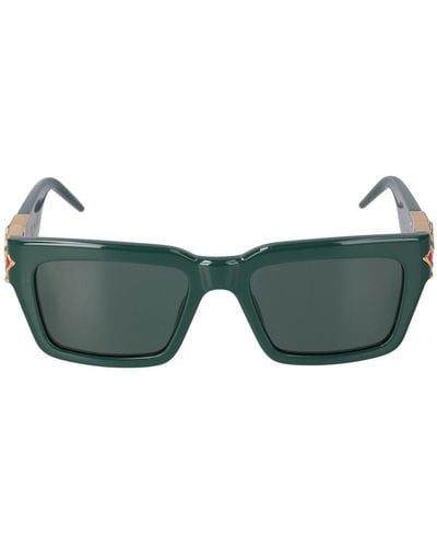 Casablanca Monogram Plaque Squared Sunglasses - Green