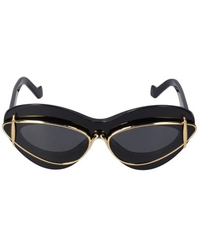 Loewe Double Frame Acetate Sunglasses - Black