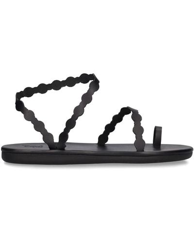 Ancient Greek Sandals Cronos レザーフラットサンダル - ブラック