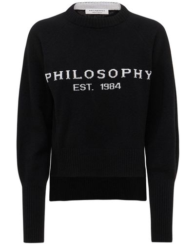 Philosophy Di Lorenzo Serafini ウール&カシミアセーター - ブラック