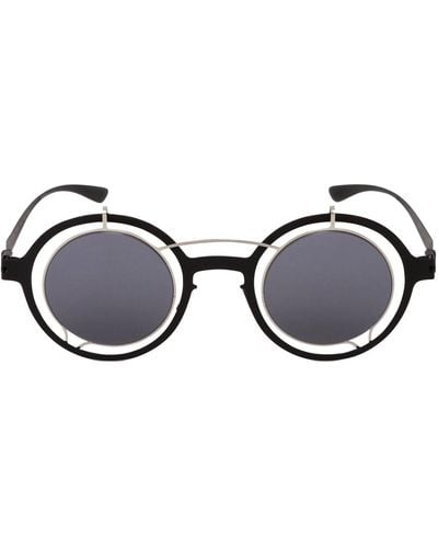 Mykita Damir Doma Madeleine Round Sunglasses - Black