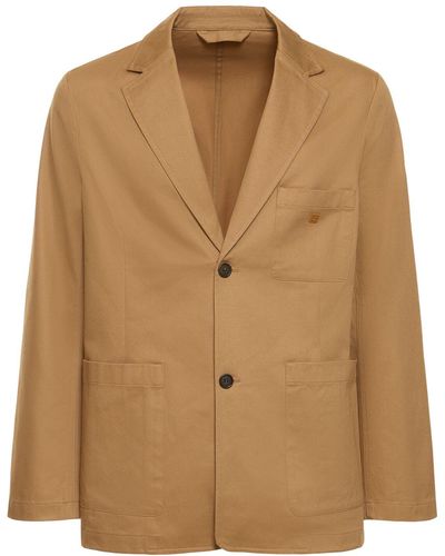 Acne Studios Oltor Cotton Twill Workwear Jacket - Brown