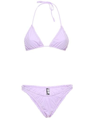 Reina Olga Guia Triangle Bikini - Purple