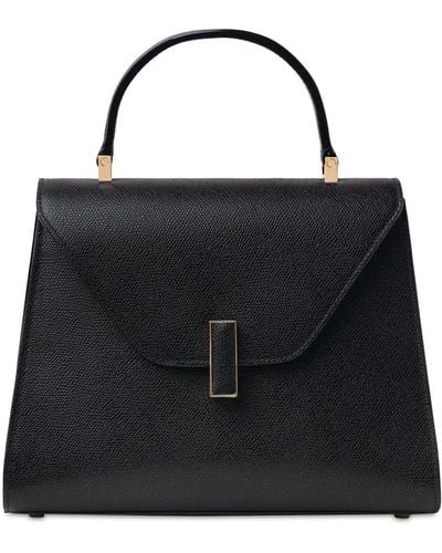 Valextra Medium Iside Soft Grained Leather Bag - Black