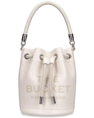 Marc Jacobs The Mini Leather Bucket Bag - White