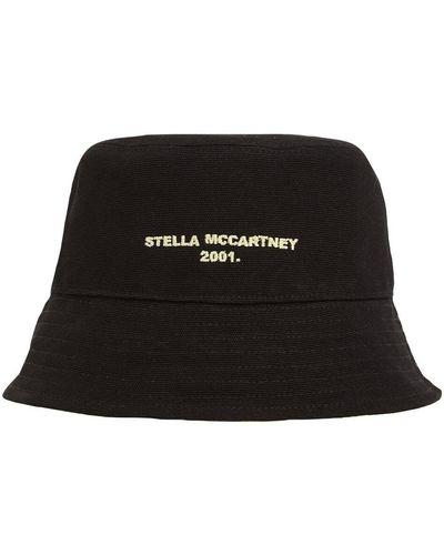 Stella McCartney Bob Réversible En Coton Biologique À Logo - Noir