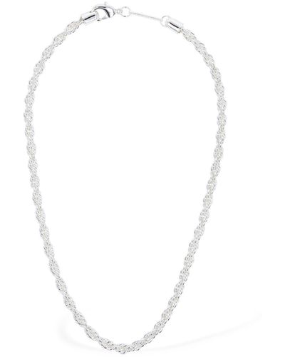 FEDERICA TOSI Lace Grace Chain Necklace - White