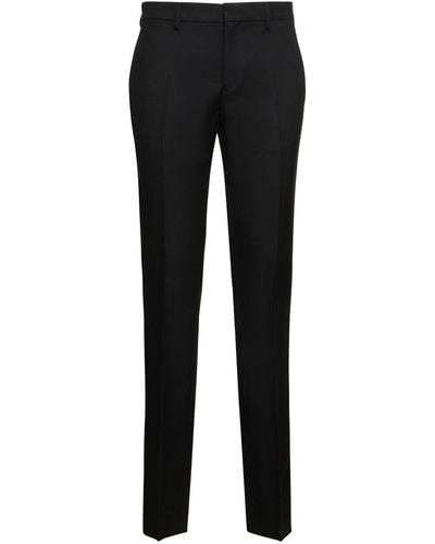 Versace Formal Wool Pants - Black