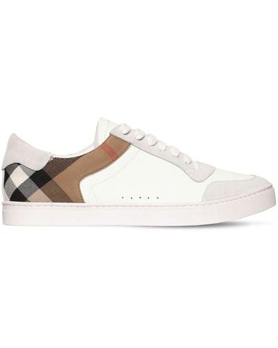 Burberry Sneakers mit House-Check - Weiß