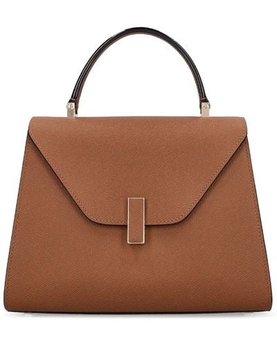 Valextra Medium Iside Soft Grained Leather Bag - Brown