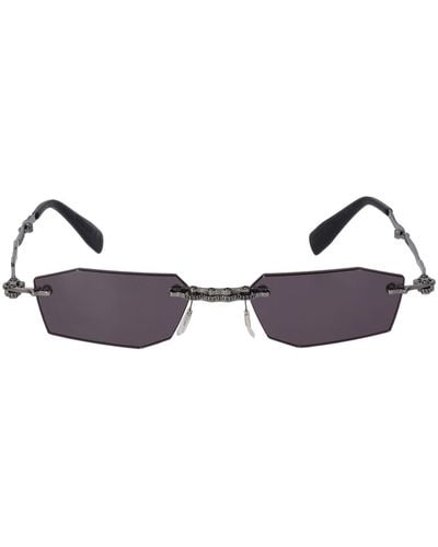 Kuboraum H40 Metal Machinery Rimless Sunglasses - Multicolor