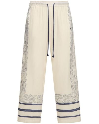 BAZISZT Cotton jogging Trousers - White