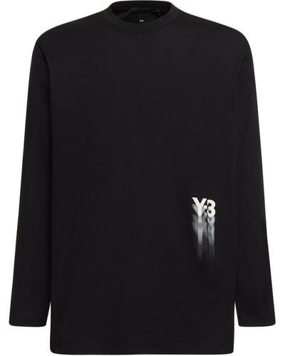 Y-3 Gfx Long Sleeve T-Shirt - Black