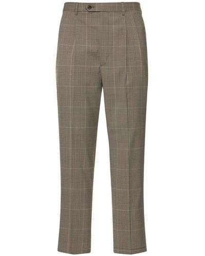 LC23 Pantalones Príncipe De Gales - Neutro