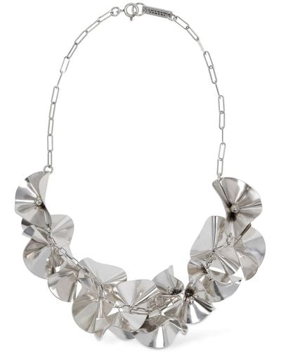 Isabel Marant Halskette Mit Floralem Motiv - Weiß