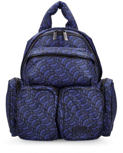 Moncler Genius Moncler X Adidas Nylon Printed Backpack - Blau