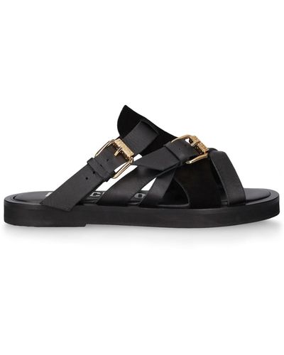 Moschino Sandales en cuir - Noir