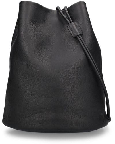 The Row Joe Leather Backpack - Black