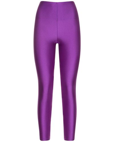 ANDAMANE Holly 80's Stretch Jersey leggings - Purple