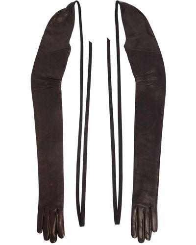 Ann Demeulemeester Guantes de noche - Negro