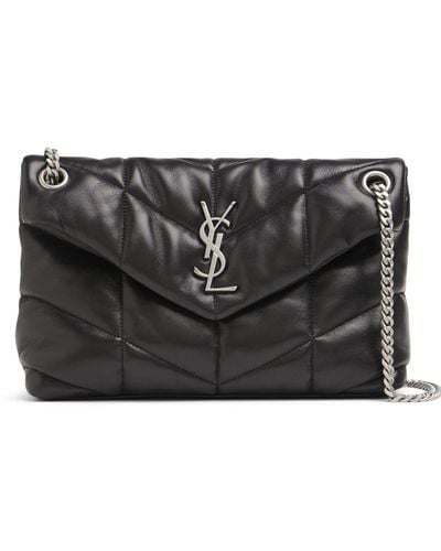 Saint Laurent Small Loulou Quilted Leather Bag - Black